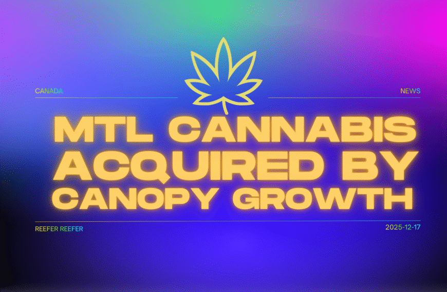 MTL Cannabis Acquired By Canopy Growth