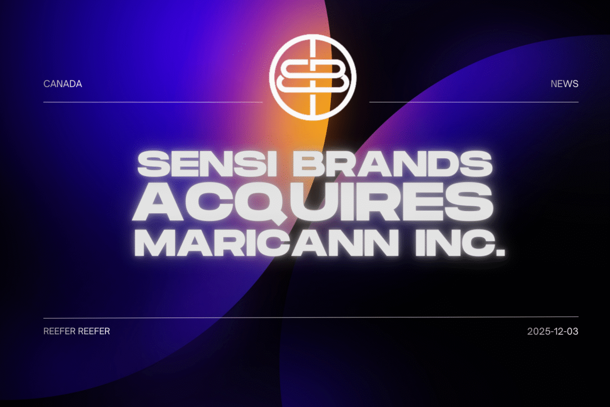 Sensi Brands Acquires Maricann Inc
